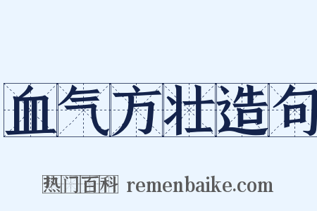 血气方壮造句是什么意思的图片